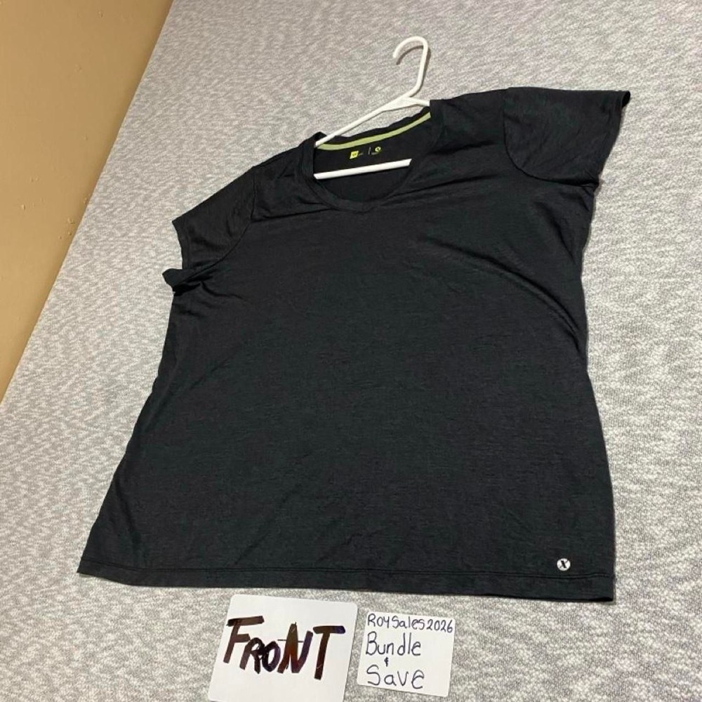 Xersion Black T-shirt women 1X. SKU-C81#activewear